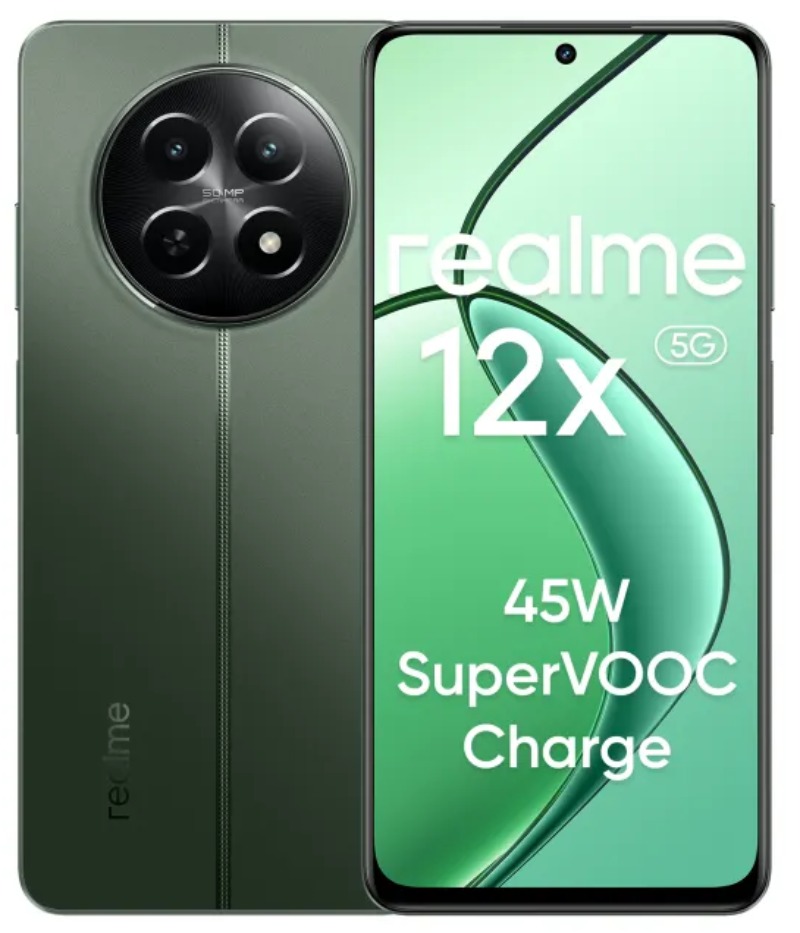 Realme 12x 5G (8/128) | 45W SUPERVOOC Charge | Dimensity 6100+ 6nm 5G Chipset